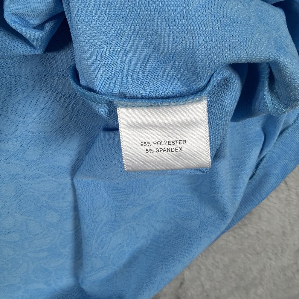 Peter Millar Mens XL Blue Paisley Stretch Short Sleeve Polo MS20EK83S - Picture 7 of 8